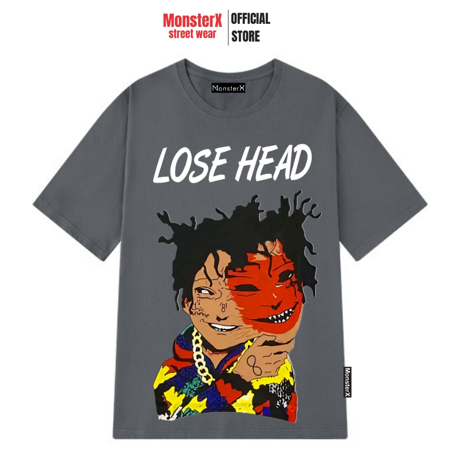 Áo thun unisex MONSTER X STREET LOSE HEAD phông tay lỡ nam nữ form rộng Local Brand