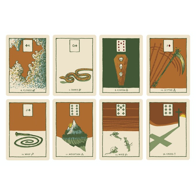 Tarotscopes Bộ bài Lenormand Green Glyphs