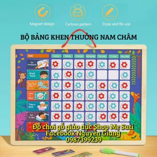 Bảng khen thưởng nam châm giúp bé thói quen tốt