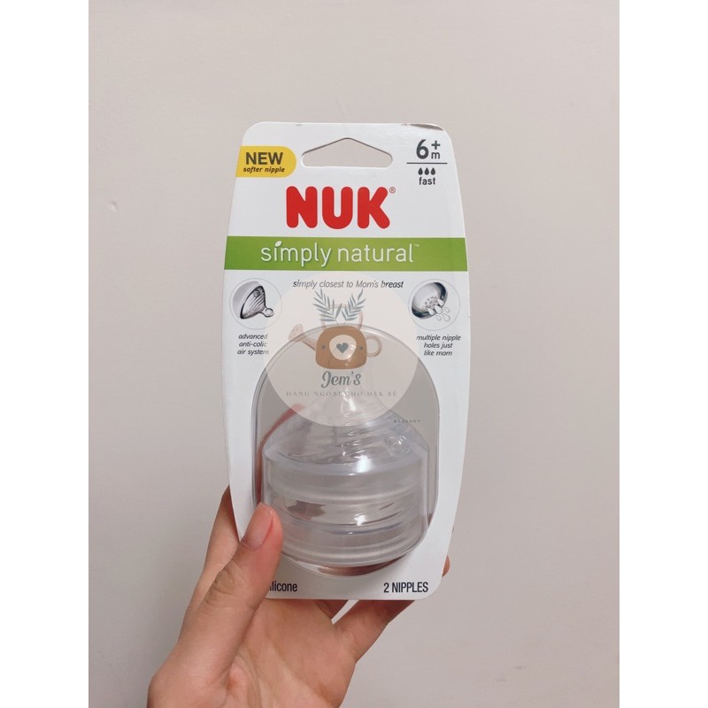 [Chính hãng] Bình sữa NUK Simply Natural mẫu mới 150ml/ 270ml