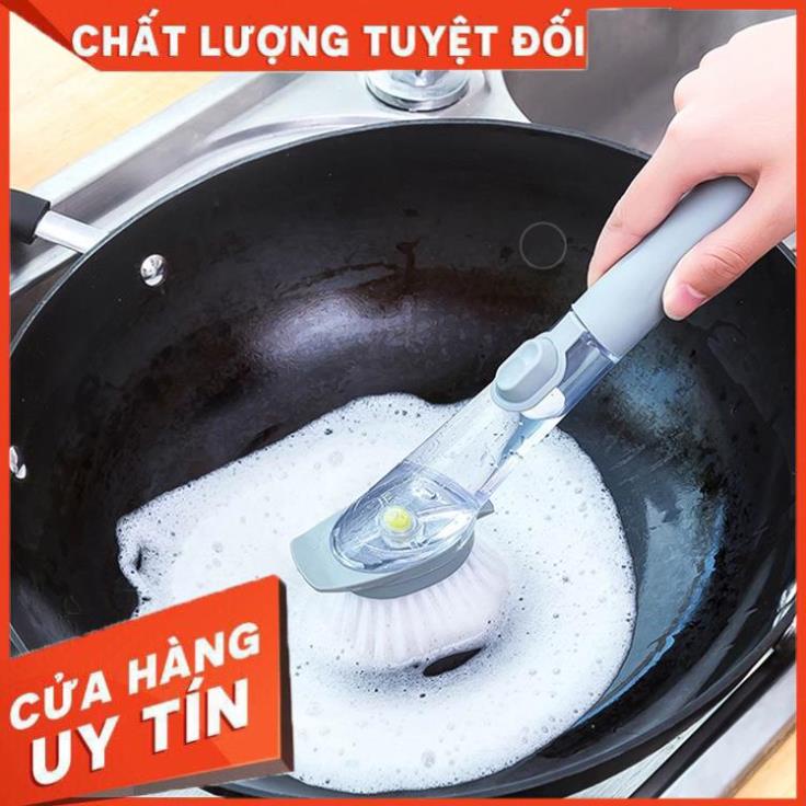 (Video Clip)  Chổi Cọ Rửa Chén Bát Cọ Rửa Xoong Nồi Đa Năng Kèm Bình Xịt Và 1 Đầu Mút Tiện Lợi