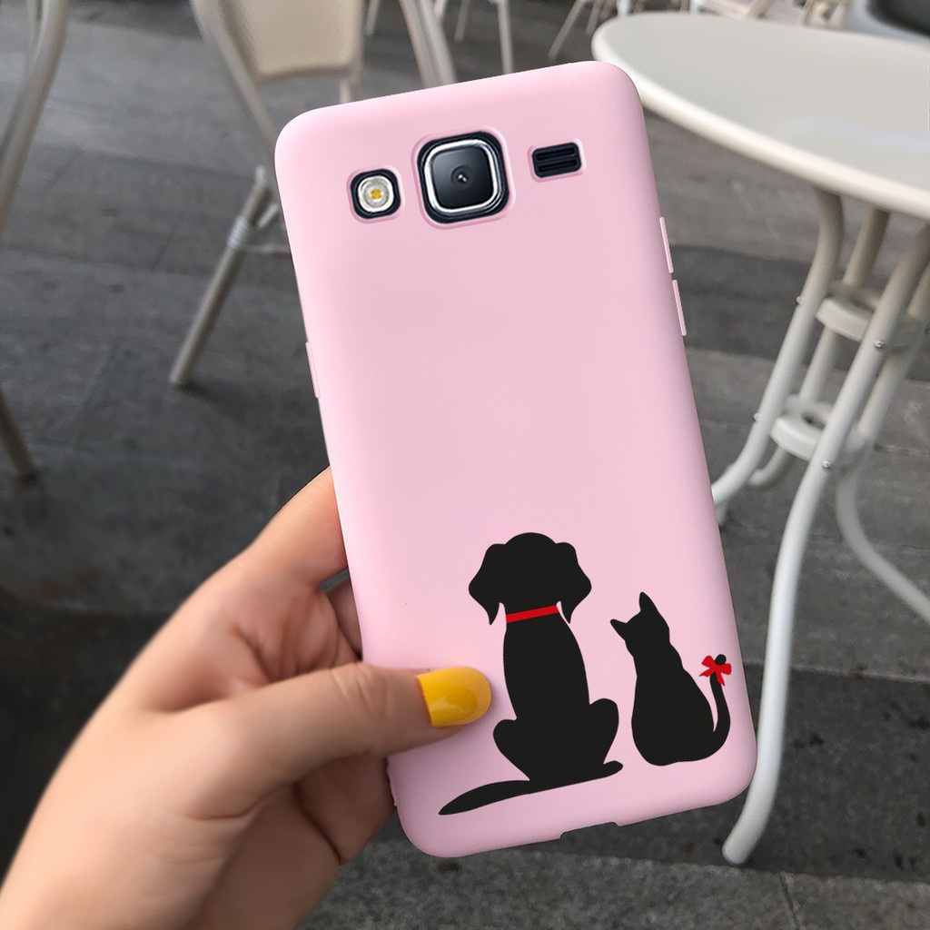 Samsung J7 Core Nxt Neo J7 J5 2015 J5 2017 Casing Soft TPU Cover For J701F J701M J500F J530F Cute Cat Candy Printed Phone case