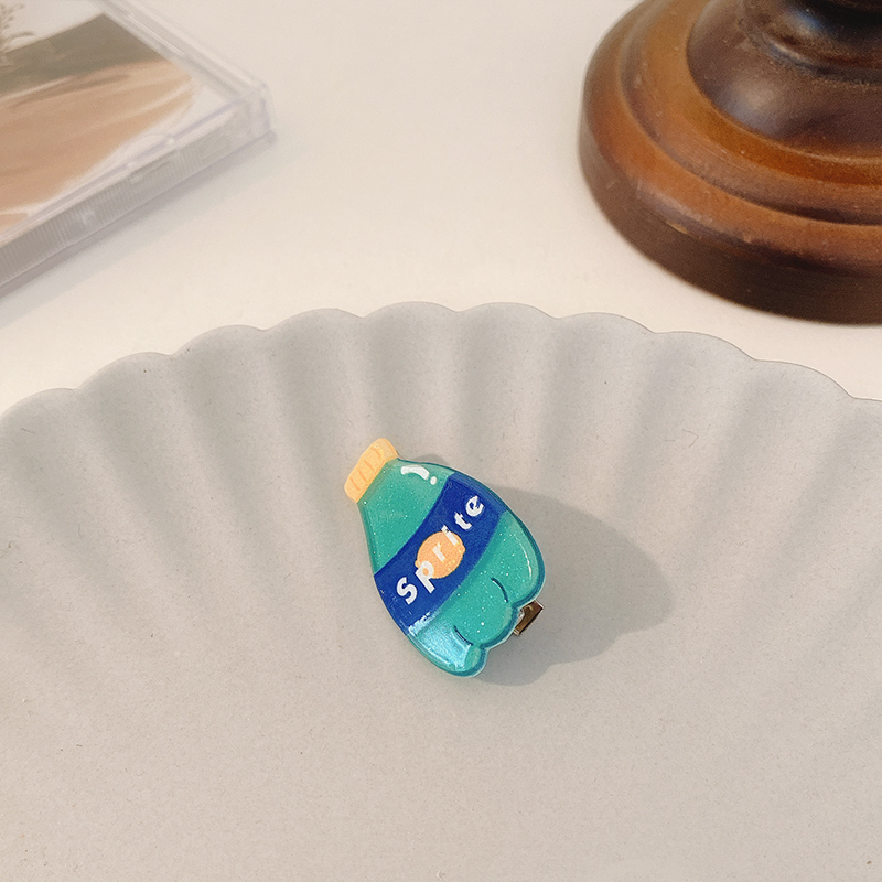 Kẹp tóc hình chai nước hoạt họa nhiều kiểu tùy chọn đáng yêu