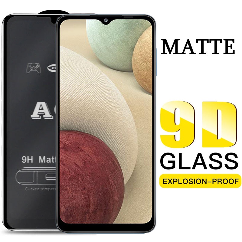 AG Kính Cường Lực Nhám Full Màn Chống Vân Tay Cho Samsung Galaxy A22 M32 A12 A32 A52s A52 A72 A02 A03s A02s 5G 4G M22 M52 M12 AG