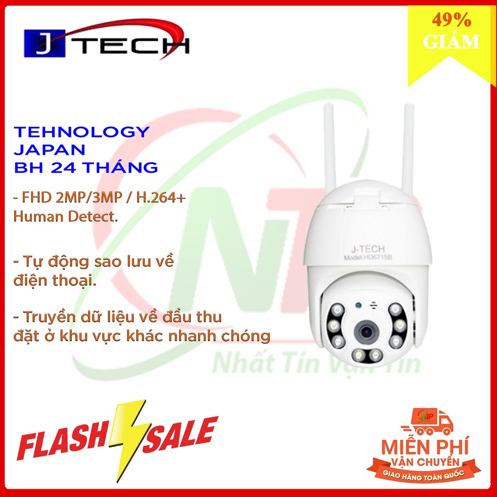 Camera IP Wifi J-TECH HD6715B