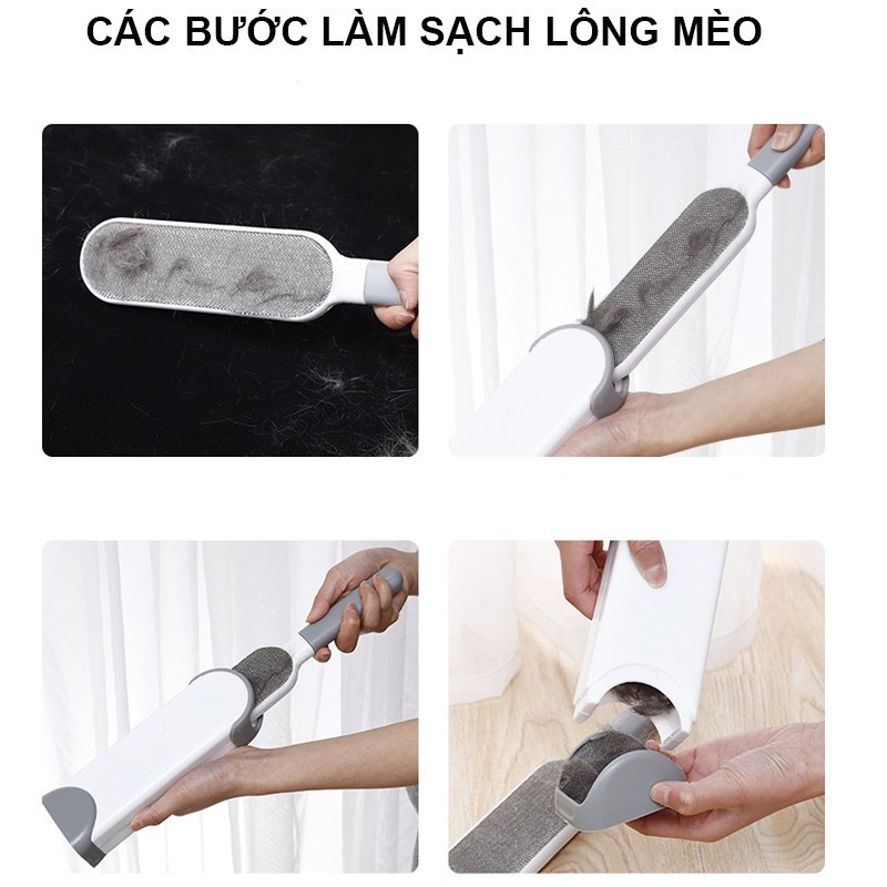 Cây lăn lông mèo làm sạch lông dính quần áo ,đệm,ga giường tiện lợi, kích thước 33x8 cm