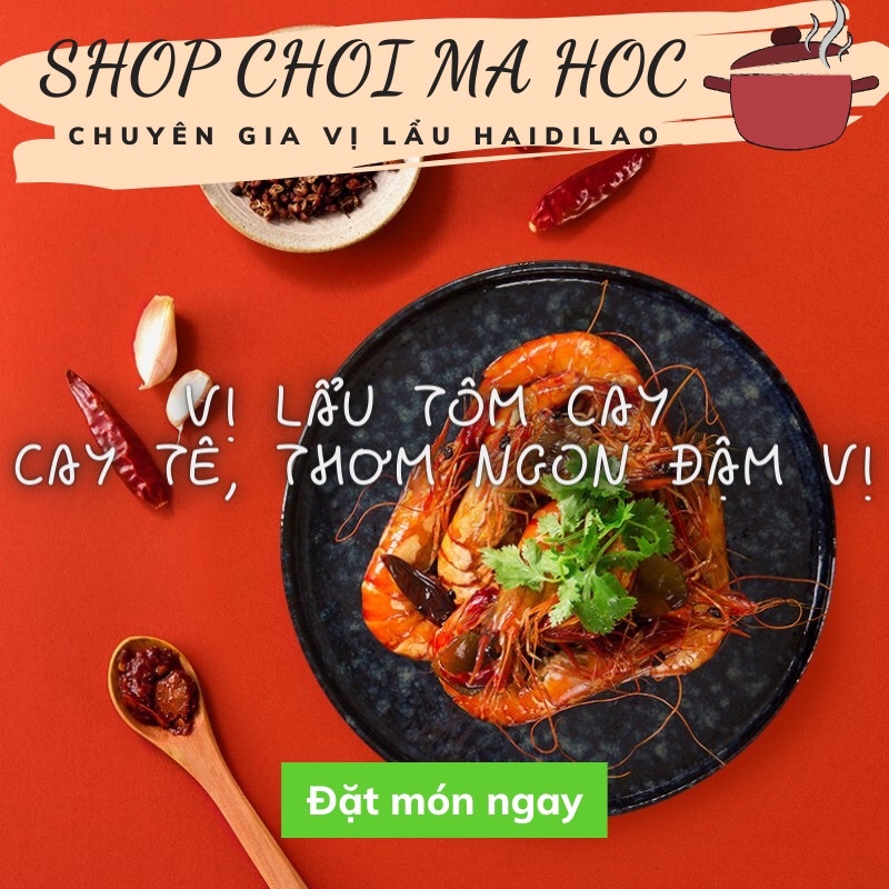 Gia vị lẩu tôm cay haidilao Hải Đế Lao
