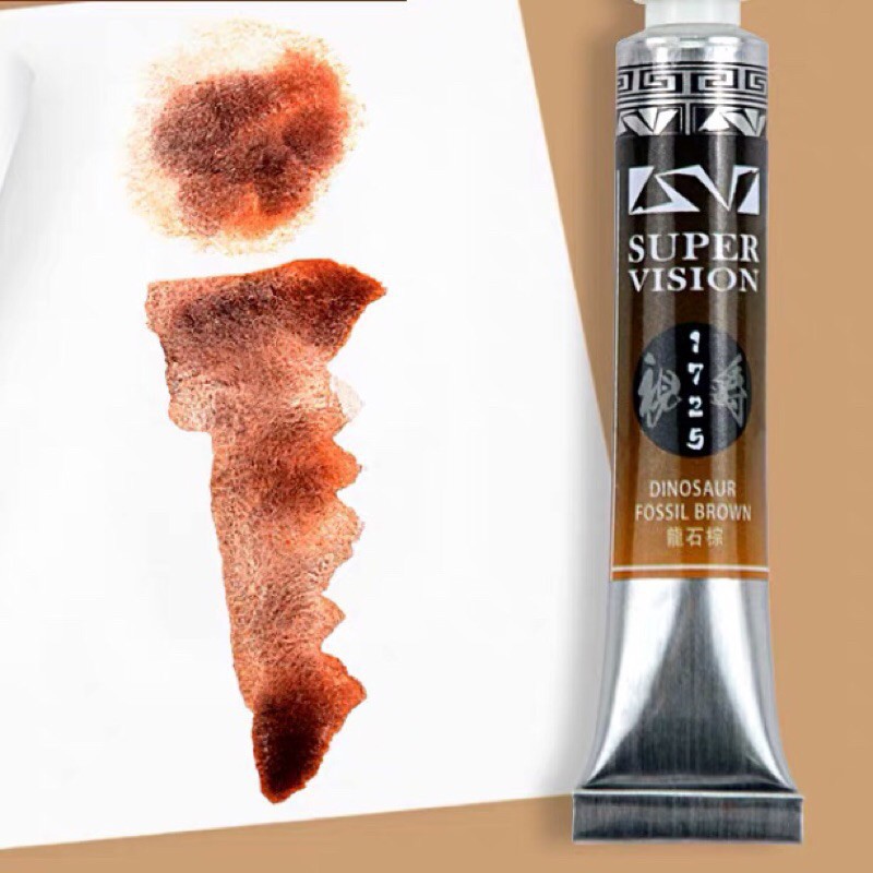 Màu nước tách lớp Super Vision - Thị Tước CAAM full bộ, full tuýp, halfpan tách lớp, khoáng thạch