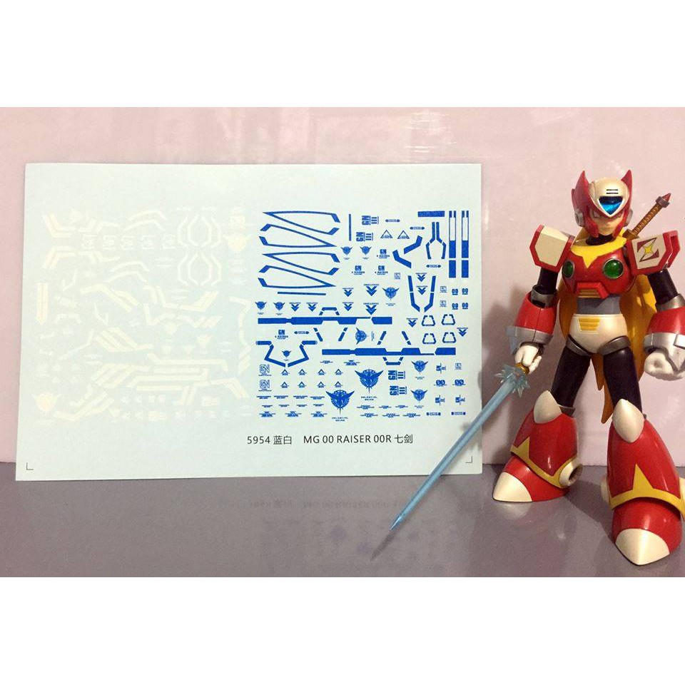 Decal nước dán mô hình Gundam XN 00 Raiser 7s Seven sword PG MB MG RG - Water sticker