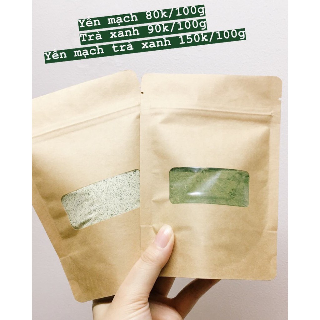 100gr bột yến mạch trà xanh