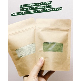 100g bột yến mạch trà xanh