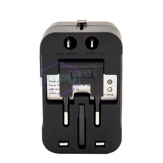 Ổ cắm điện du lịch đa năng 2 cổng USB