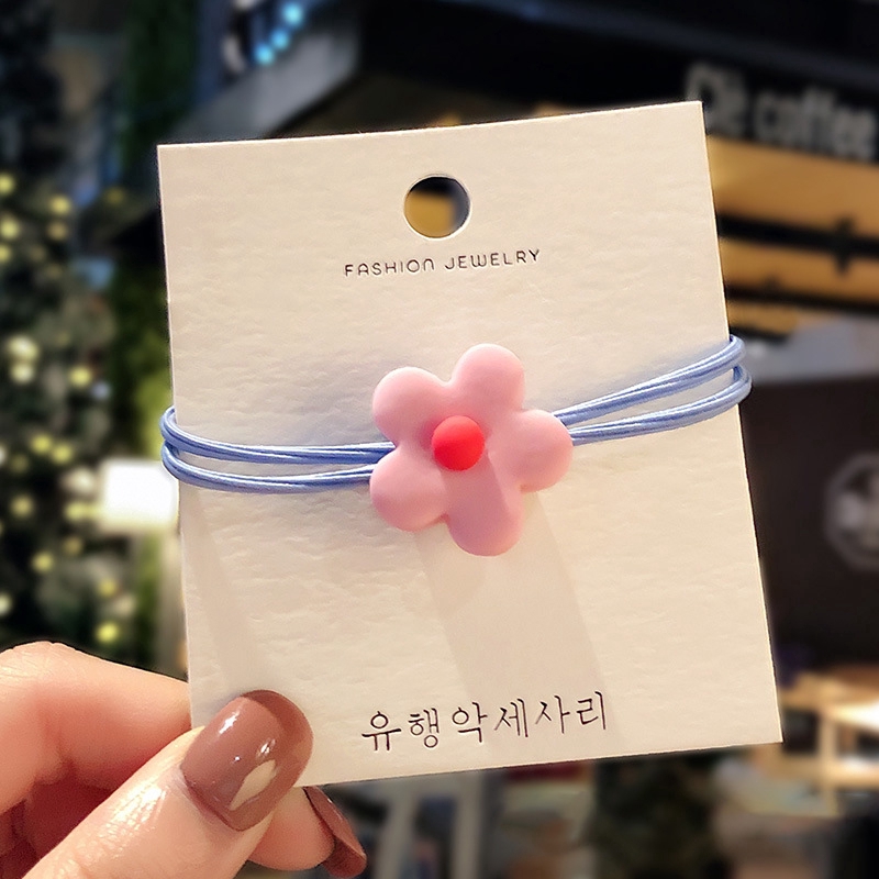 Dây Buộc Tóc Co Dãn Có Chi Tiết Hoa Trang Trí Cho Nữ