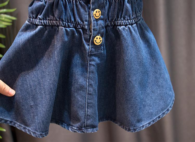 Đầm Yếm Jean Thời Trang Cho Bé Gái Từ 1-4 Tuổi