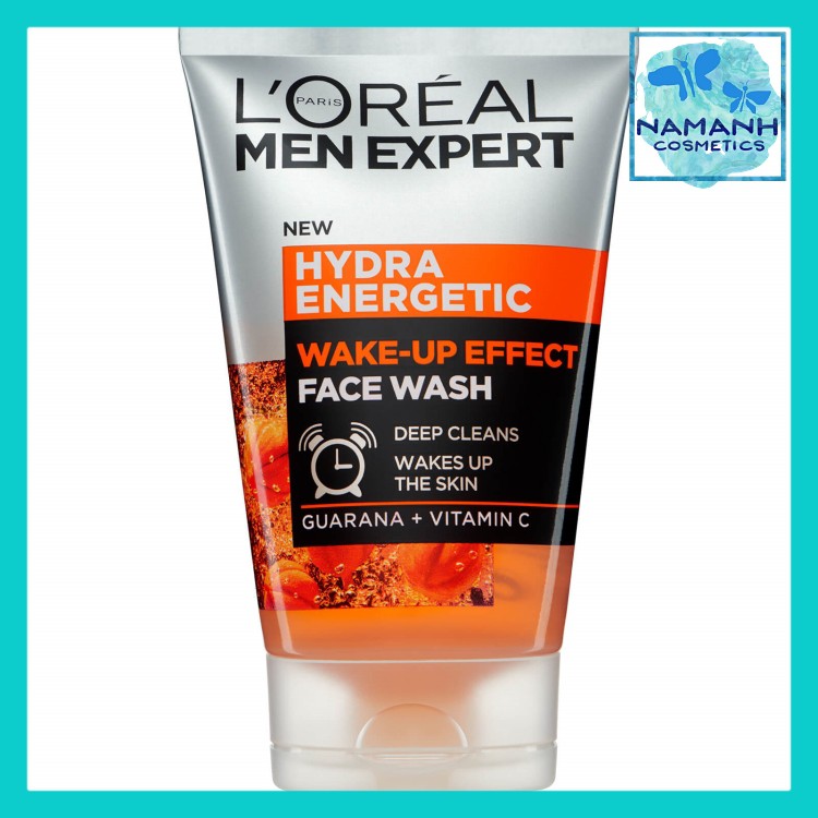 Sữa rửa mặt chống mệt mỏi L'Oreal Men Expert Hydra Energetic Wake-up Effect with Guarana + Vitamin C - 100 ml