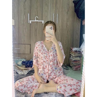 Bộ lụa mango cánh dơi gợn sóng🎀 HỖ TRỢ MIỄN PHÍ SHIP🎀