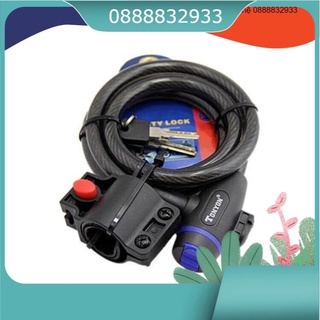 Khoá xe đạp chìa dây thép không gỉ 1.2 mét tonyon