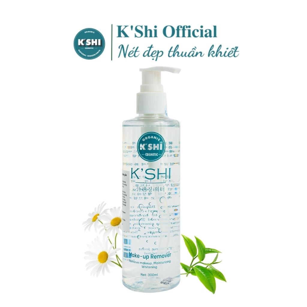 Nước Tẩy Trang 300ml K'shi, Không Cồn, Sạch Lớp Trang Điểm, Dưỡng Ẩm Chính Hãng Phù Hợp Với Mọi Loaị Da Kshi [Hàn Quốc]
