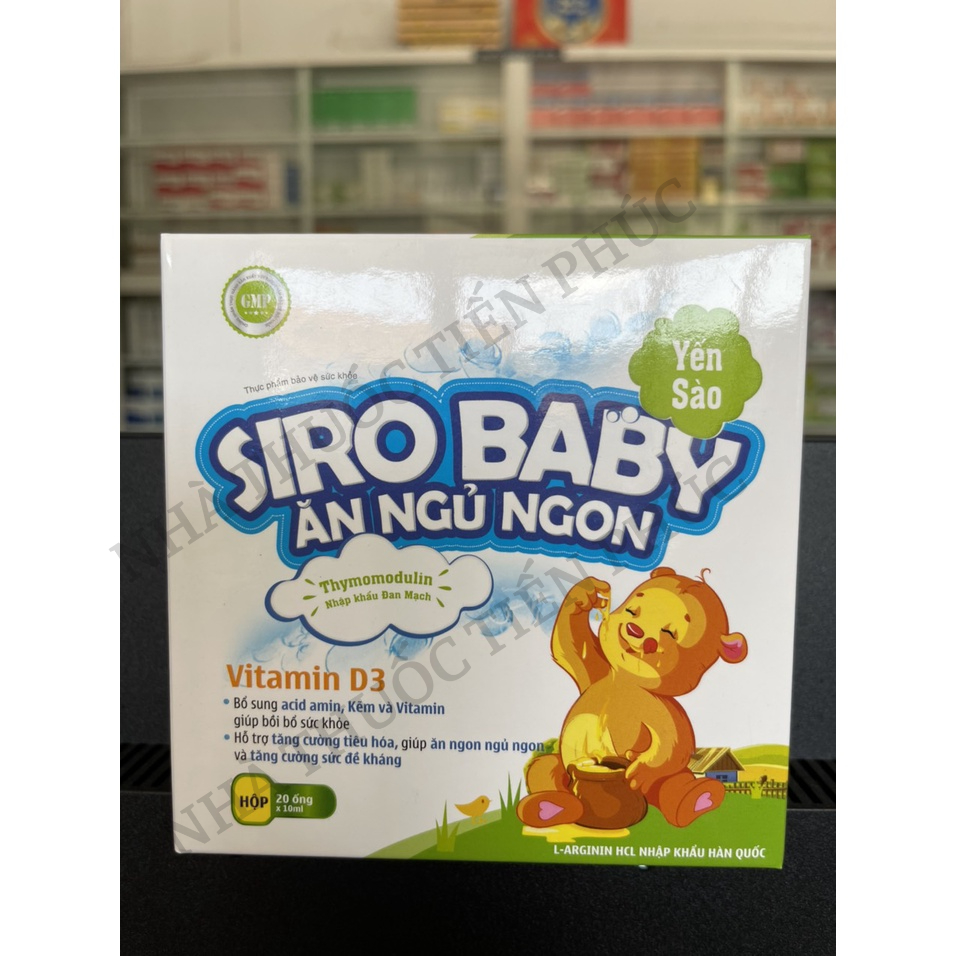 SIro baby yến xào giúp bé ăn ngon tăng cường tiêu hóa Hộp 20 ống