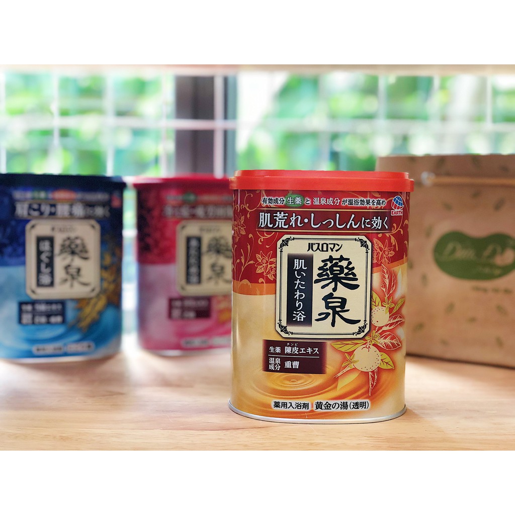Muối tắm ngâm bồn thư giãn Onsen Earth Premium 750g - Hàng nội địa Nhật