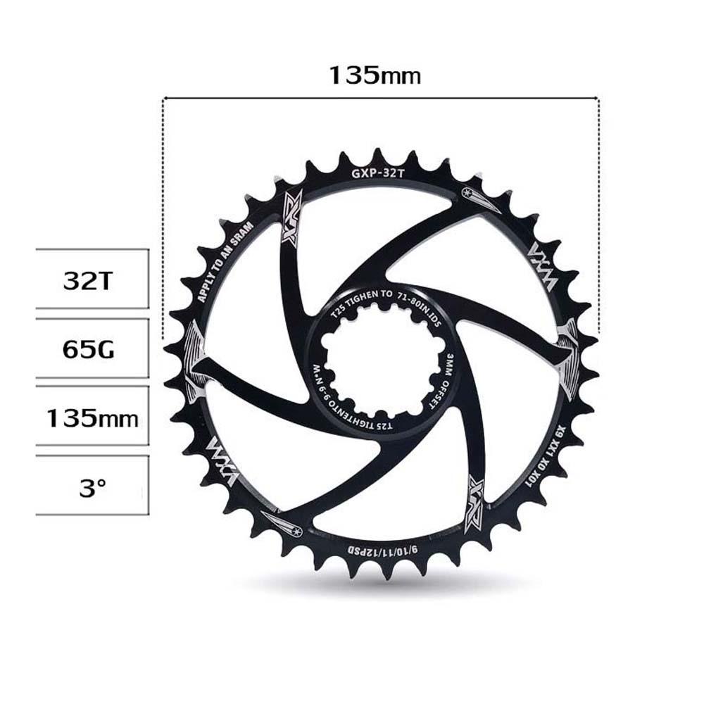 Đĩa Líp Xe Đạp Siêu Nhẹ Bằng Hợp Kim Nhôm 30 / 32 / 34 / 36 / 38 / 40T
