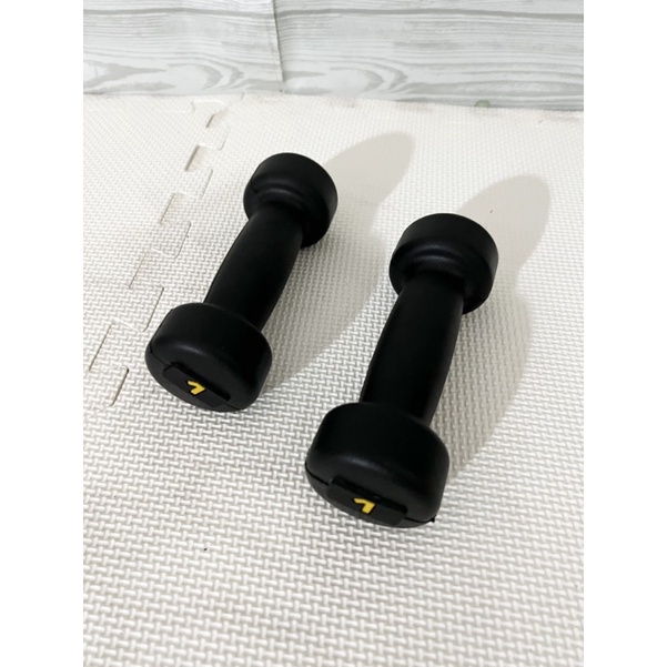 Bộ 2 tạ tay cao su đen 1kg