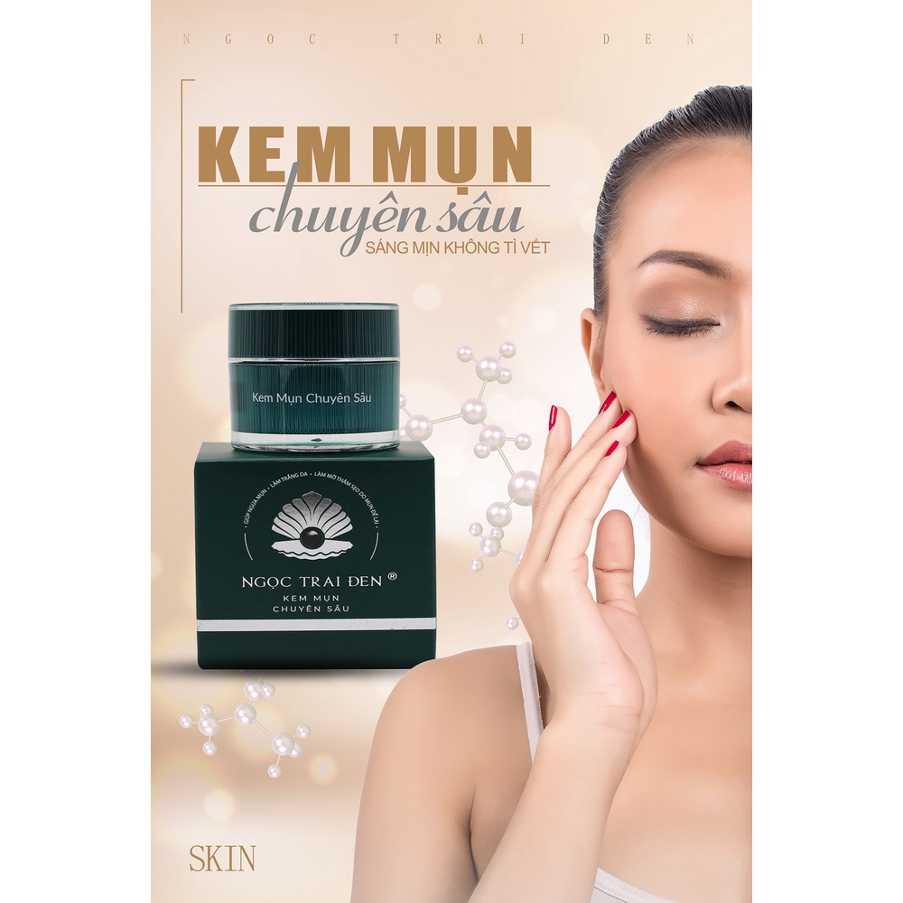 Kem mụn chuyên sâu NGỌC TRAI ĐEN - 18g