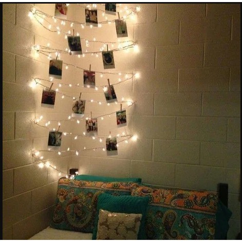 10 mét Dây đèn Fairy Light 100 bóng kèm 3pin AA