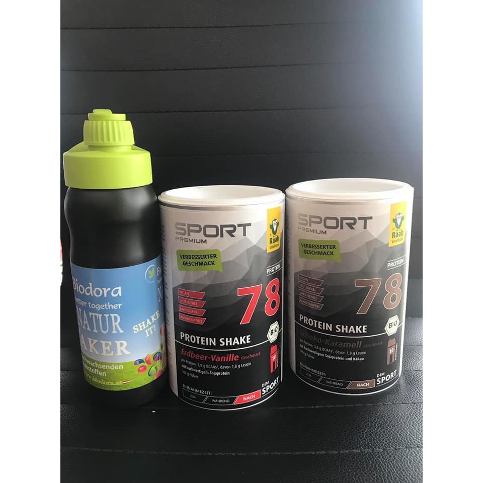 Bột Protein Shake hữu cơ Raab 78: Có 2 vị Socola và Vani (300g)