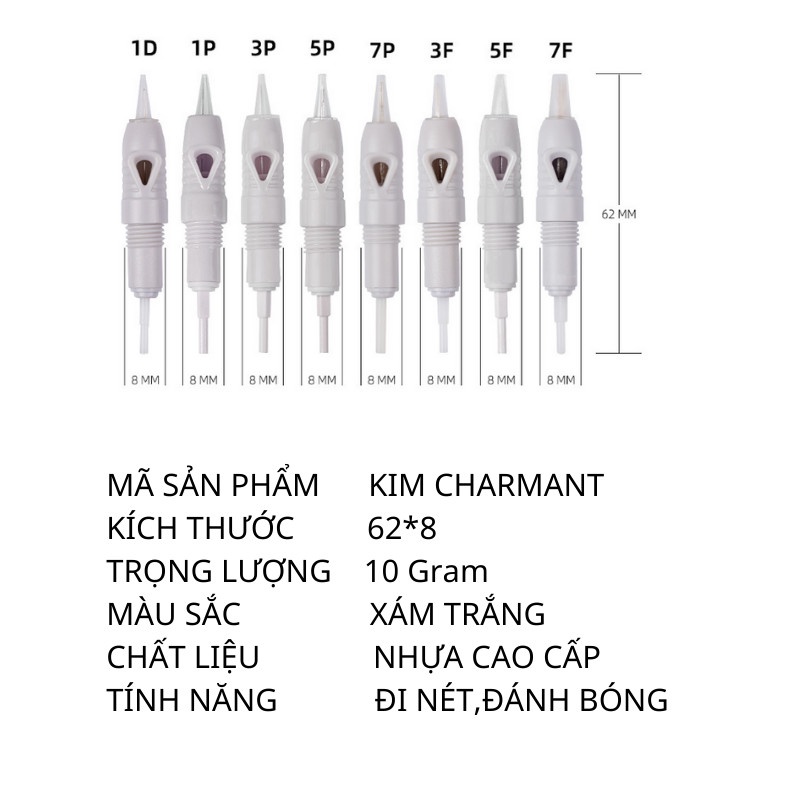 Kim lò xo Charmant máy Kỹ thuật số Black Pearl phun môi mày mí bong đậm giá rẻ