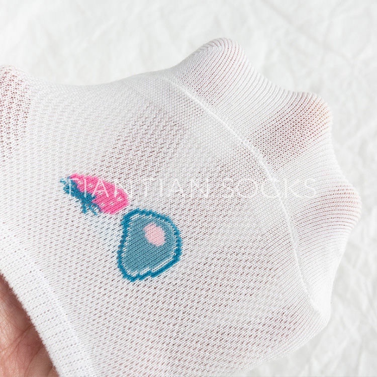 TIAN TIAN T058 Vớ tất hài nữ Vớ cổ thấp vô hình họa tiết trái cây phong cách Nhật Hàn dễ thương  cho nữ