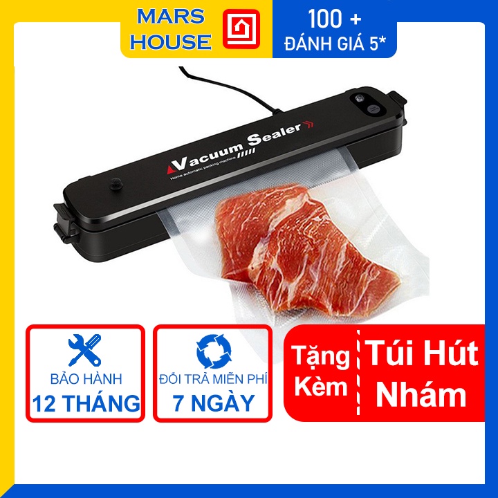 Máy Hút Chân Không, Hàn Miệng Túi Vacuum Sealer Cao Cấp Giúp Bảo Quản Thực Phẩm Chuyên Nghiệp