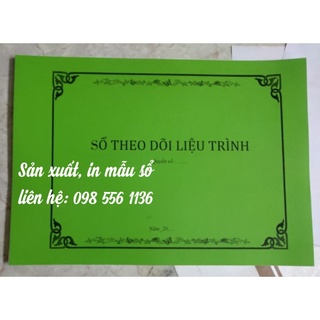 Sổ theo dõi liệu trình Spa (in ngang)