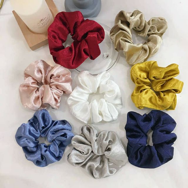 Chun vải buộc tóc scrunchies jennie