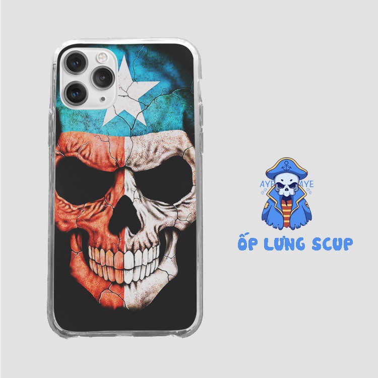 Ốp Lưng SCUP đầu lâu captain america cho iphone 5 - iphone 12 SKU06210520