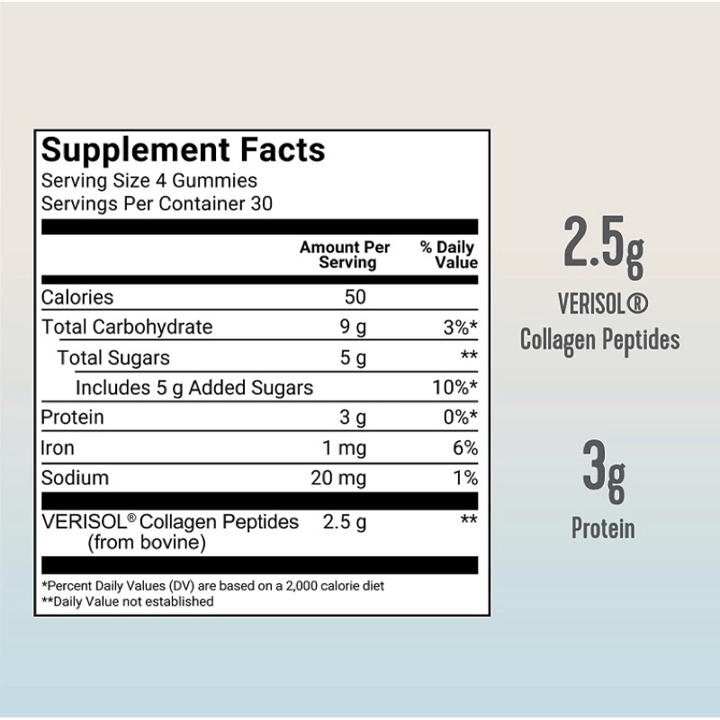 Kẹo dẻo Vital Proteins Collagen peptide vị nho 120 viên USA