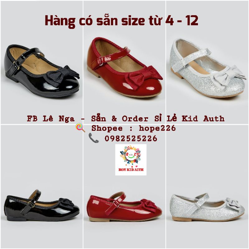 Giày búp bê nơ MATALAN_UK chính hãng từ sz 4 đến sz 12