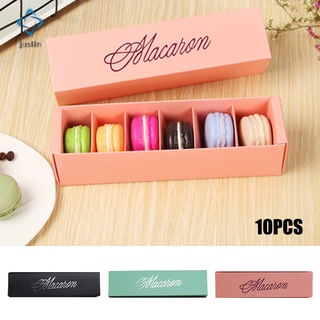 Set 10 Hộp Đựng Bánh Macaron 6 Ngăn