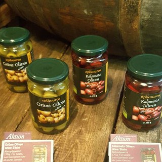 Qủa oliu xanh hữu cơ ngâm nước muối (đã tách hạt) - Epikouros