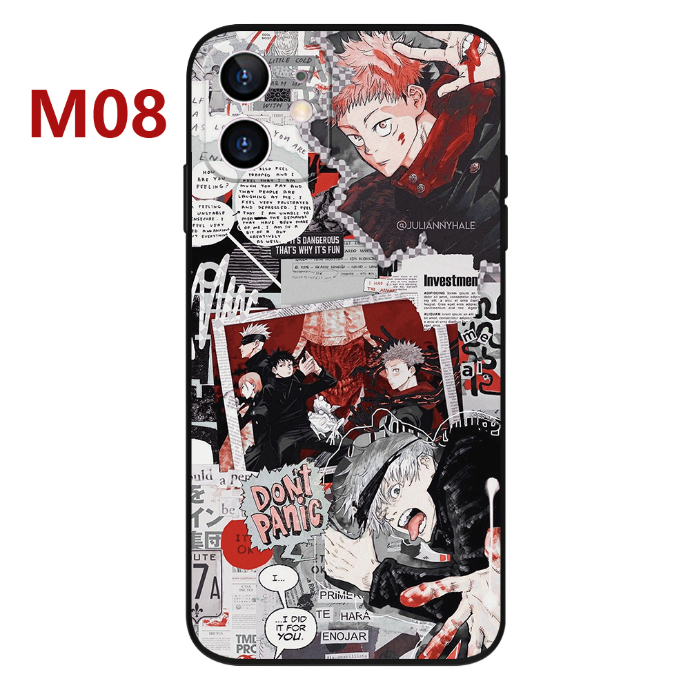 Ốp Điện Thoại Mềm Dạng Nhám Họa Tiết Anime Nhật Bản Cho IPhone 13 12 11Promax 7 8 SE 2020 7Plus 8Plus X XS XR XSmax