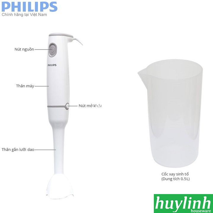 Máy xay sinh tố cầm tay Philips HR1600 - bảo hành 2 năm chính hãng