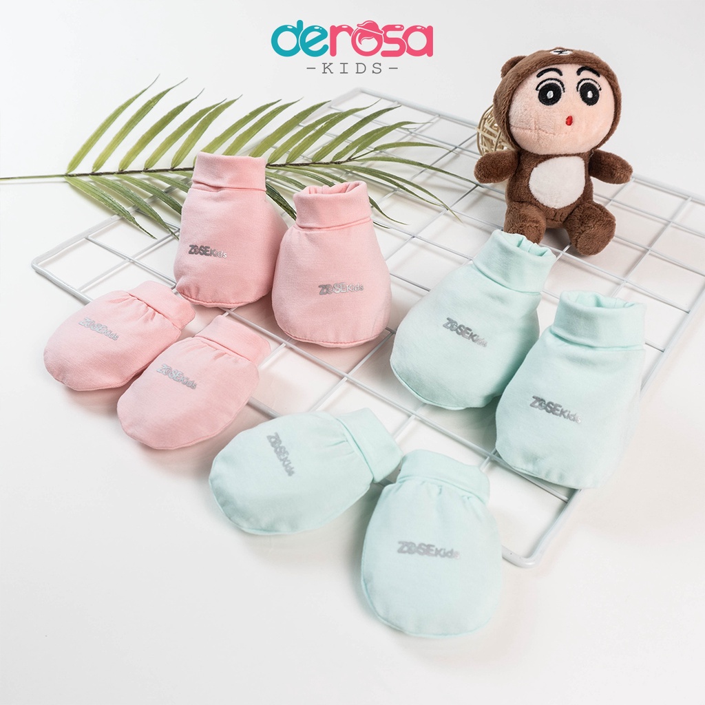 Bao tay chân cotton mỏng cho bé sơ sinh DEROSA KIDS