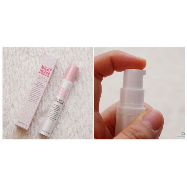 (15ML) KEM MẮT MILKY DRESS THE WHITE EYE CREAM