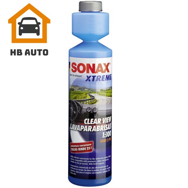 Nước rửa kính cao cấp Sonax Xtreme Clear View 1:100 NanoPro 250ml 271141