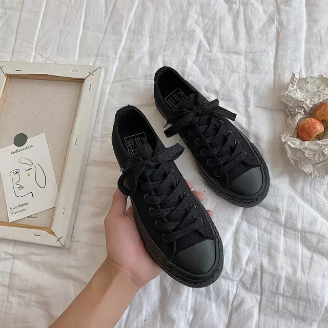Giày⚡ [ CONVERSE + Full Box ] ⚡Đen Nam Nữ [ Cổ Thấp - Cổ Cao ] . Sneaker CV 1970s Cao Cấp HCM