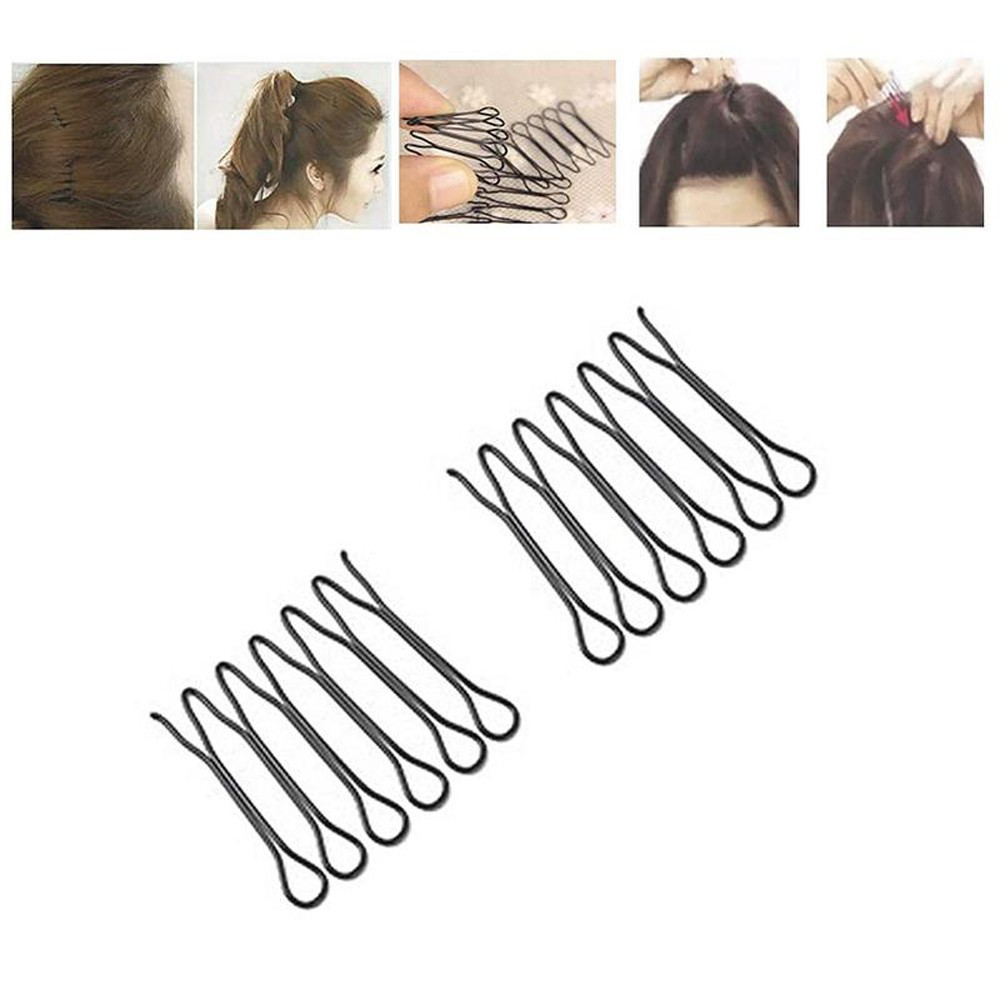 [Hàng mới về] Kẹp Tóc Kiểu Lược Tạo Kiểu Tóc Màu Đen Bằng Hợp Kim Dành Cho Nữ