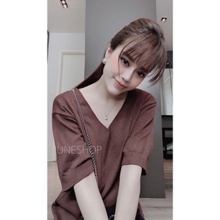 VÁY LEN TRƠN CỔ TIM QC 4 MÀU CHO NỮ