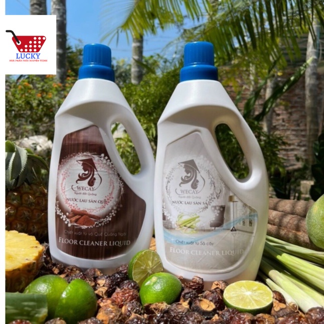 (CHÍNH HÃNG) Nước Lau Sàn Quế / Sả Chanh QUẢNG NGÃI 1000ml Xua Đuổi 100% Côn Trùng An Toàn Cho Da Nhà Luôn Thơm Ngát