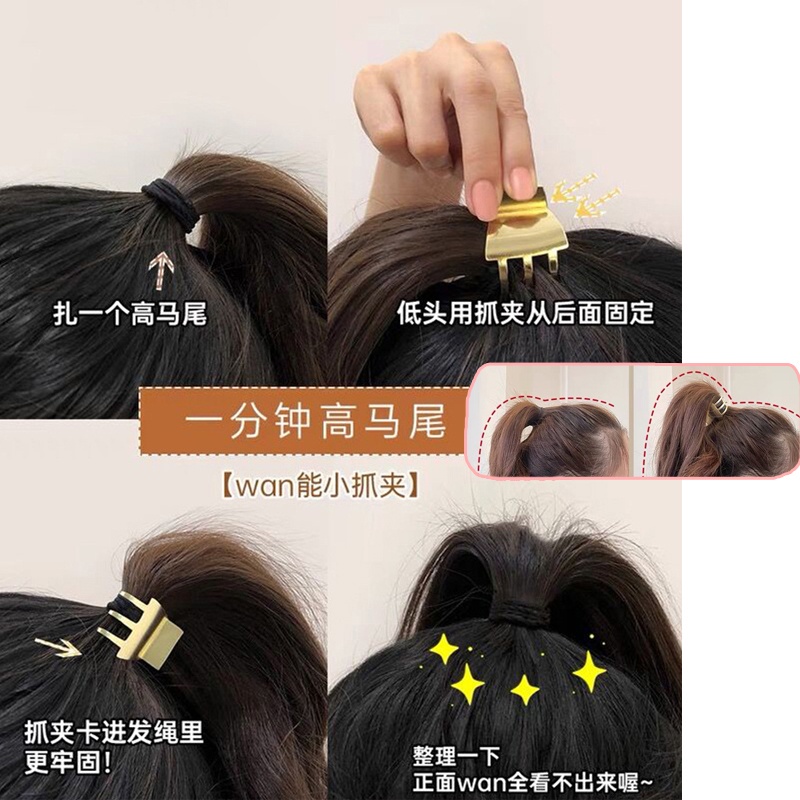 IF ME Kẹp tóc   kiểu nơ phối lông nhung thanh lịch cho nữ