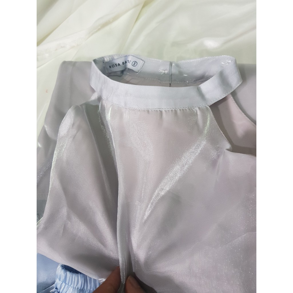 Sét yếm vải tơ oganza